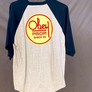 Men’s Obey 3/4 sleeve XL
